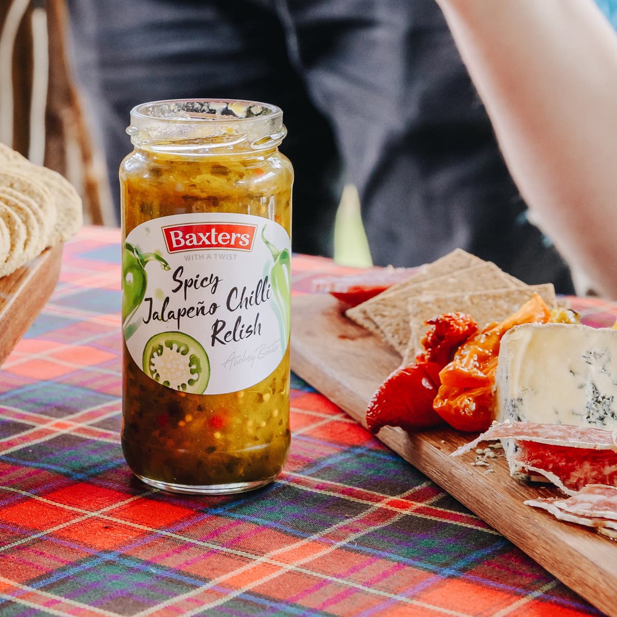 Spicy Jalapeno Relish at a picnic