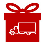 Truck on a Red Gift Box