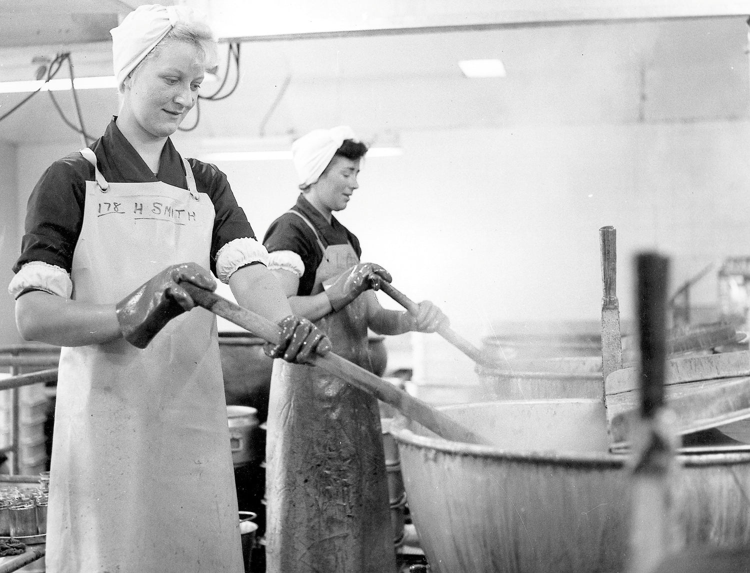 Women stirring vats in Baxters' factory
